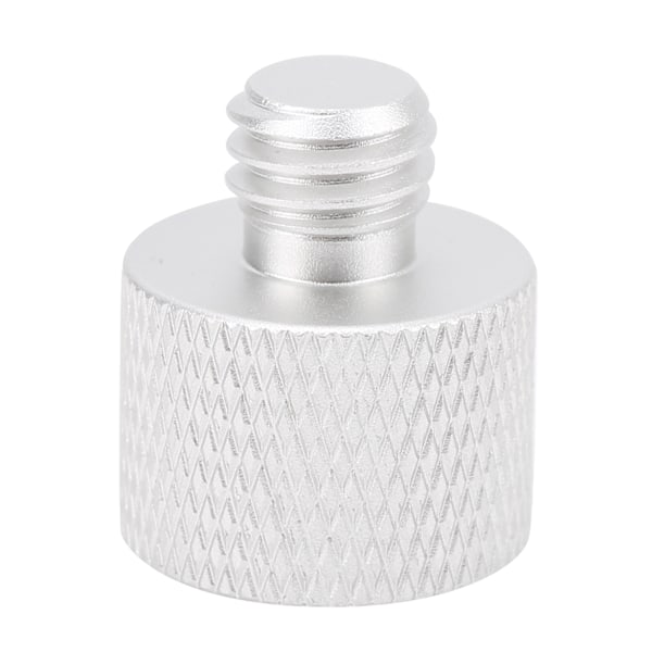 Mikrofonstativ Adapter 5/8 Tommer Hun til 3/8 Tommer Han Skruegevind Adapter til Mikrofonstativ Montering Sølv