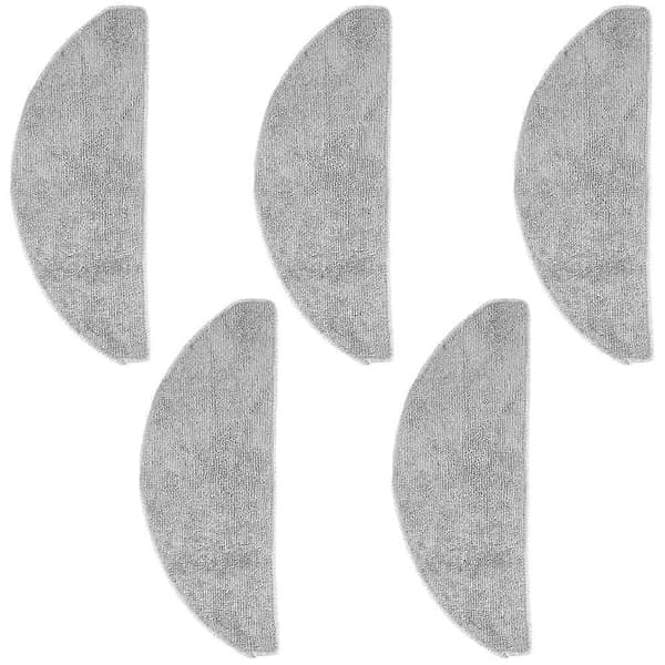 Ersättningsdelar Moppdynor för Narwal Freo S Robotdammsugare Delar Tvättbar Mikrofiber Moppduk 5ST Gray 5 Pieces