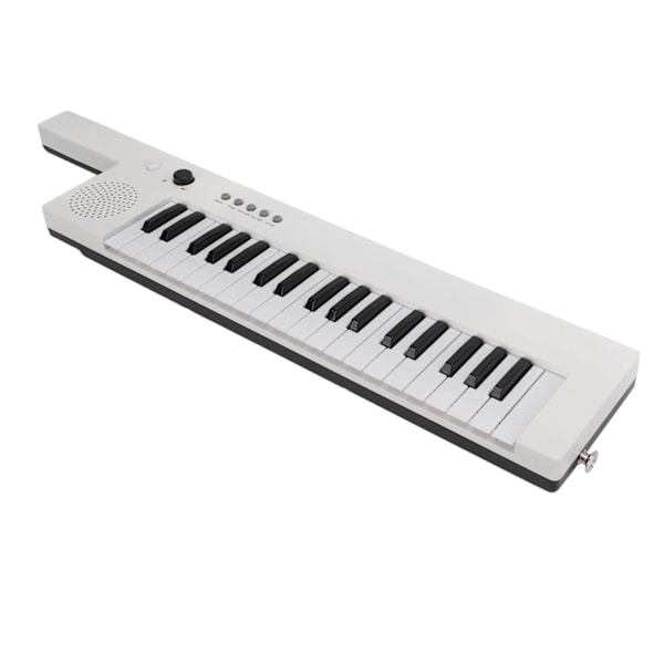 37 Tangenter Keyboard Piano Bärbar Gitarr Elektronisk Orgel Mini Keytar Utbildning MusikinstrumentBF-3755 Vit