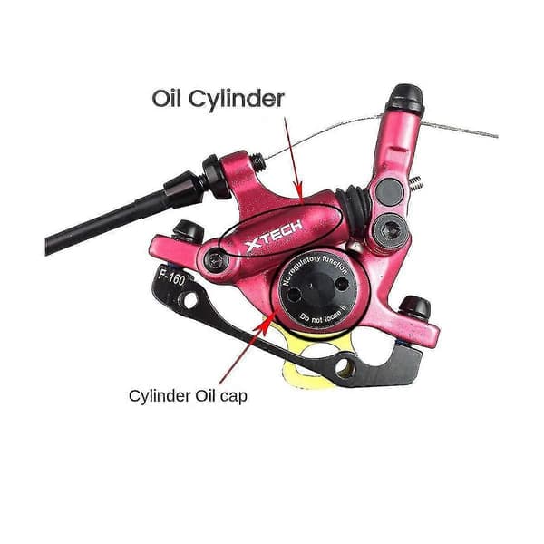 Zoom Hb100 Mountain Line Pulling Hydrauliske Skivebremsekaliber For & Bag Cykelbremsedele Sort Black