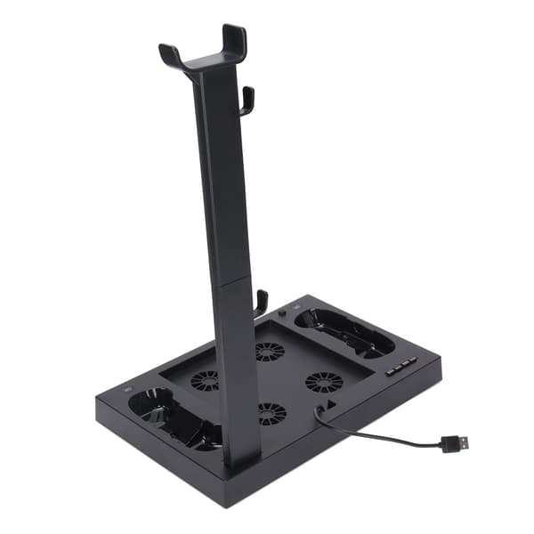 För Xbox Series X Konsol Kylställ Multifunktionell Kylfläktbas med Headsetfäste Batteriadapter