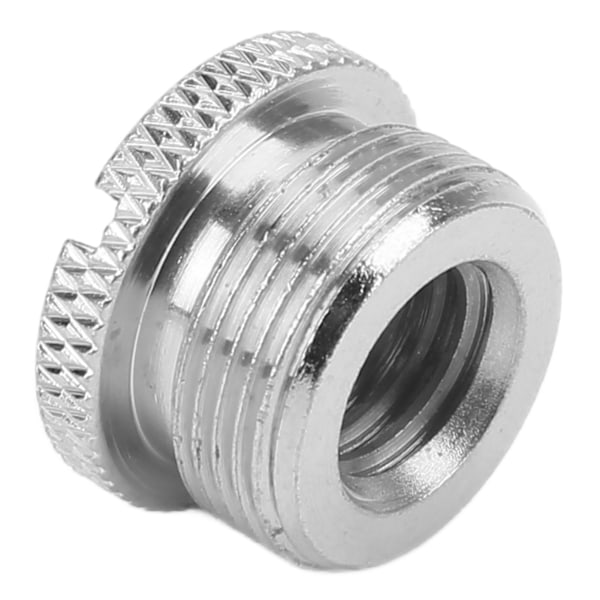 3/8 tum hona till 5/8 tum hane Skruvar Gängadapter för mikrofonstativ för mikrofonfäste Silver F19A