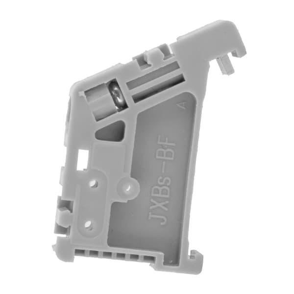 50 stk. 35 mm DIN-skinne Terminal Block End Stopper Monteringsclips Grå (Model 13)
