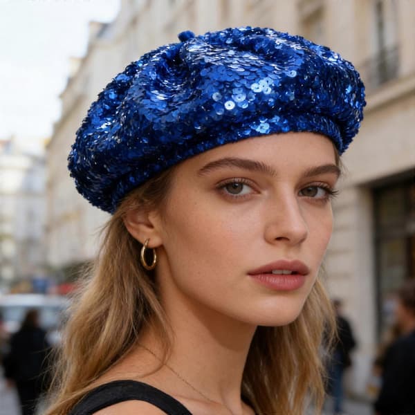 2 stk. baret trendy elegant hovedbeklædning til danseforestillinger og bybeklædning rød Red