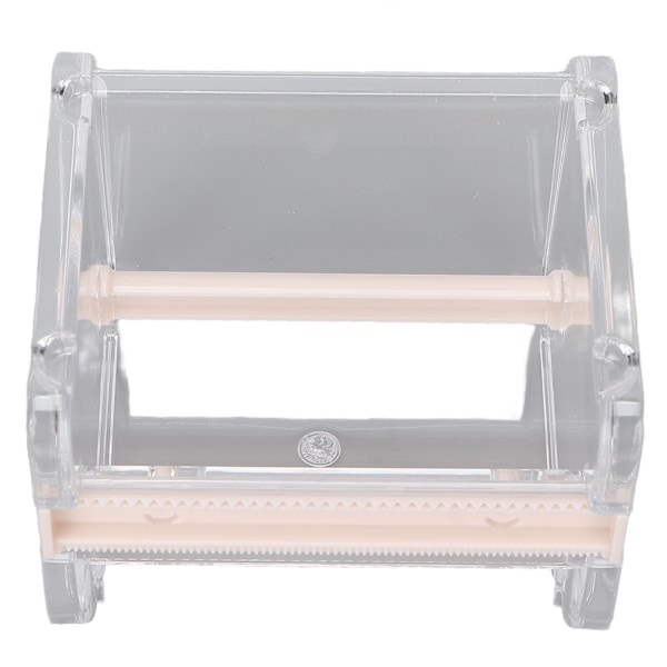Transparent Multi Masking Tape Cutter Dispenser Synlig Rullteiphållare för Hemmakontor Skola Beige