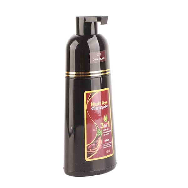 500 ml Hårfarve Shampoo Herbal Hårfarve Shampoo til Mænd og Kvinder