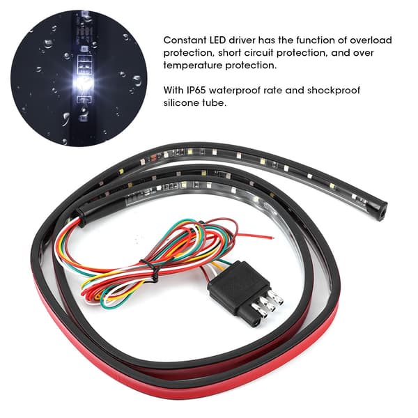 49 tommer LED IP65 Bagklap Lysstribe Dobbelt Farve Bremselys Blinklys DRL til Pickups Lastbiler Trailere