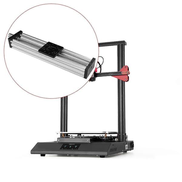 4080u Lineær Aktuator 2mm Stigning 300/500mm Til Cnc Fræser Lav Friktion White 300mm