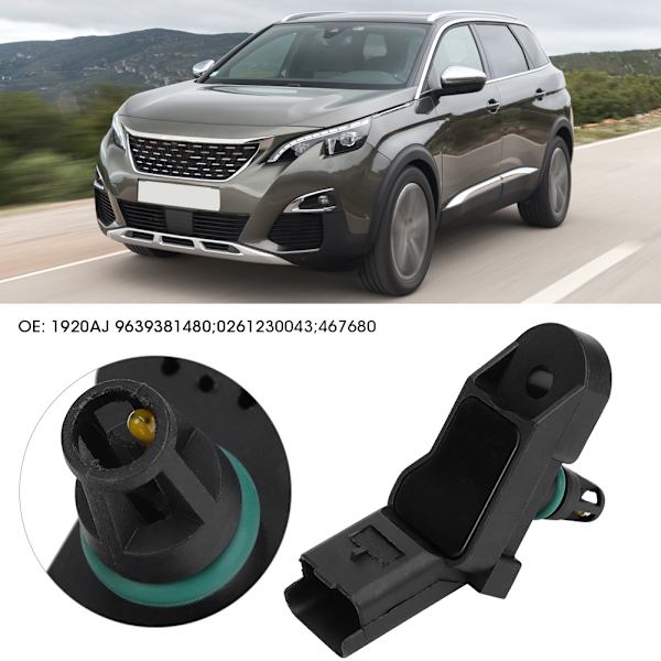 Absolut trycksensor för grenrör MAP Passar Citroen 1920AJ 9639381480 0261230043 467680