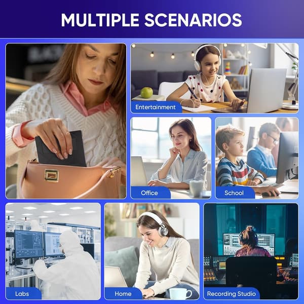 Extern CD/DVD-optisk enhet, stationär/bärbar CD-spelare, 5-i-1 extern optisk enhet med kortplats
