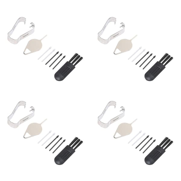 4 Sæt Tablet Pen Spidser Håndskrift Stylus Udskiftning Refiller Nib Værktøjssæt Til Samsung Tablet til S7 FE 12.4 Tommer T733 Sort Grå