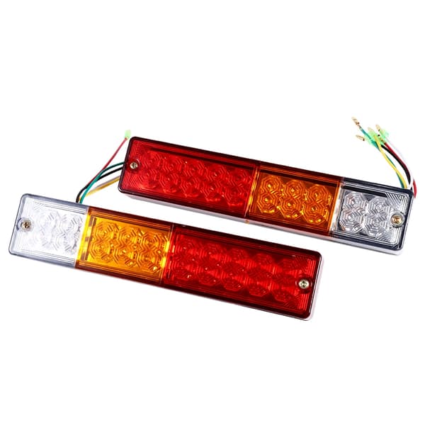 2 stk. LED Baglygter Baklys Blinklys Ute Lastbil Trailer Campingvogn Indikator 24V