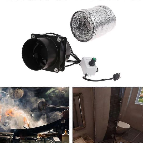 Højtydende ventilationsventilator med kraftig sugekraft og plastkanalrør Single fan