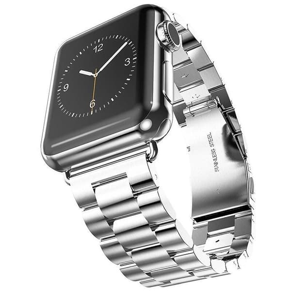 【03】SKALO Lænke armbånd Apple Watch SE 40mm - Flere farver Sølv Silver silver