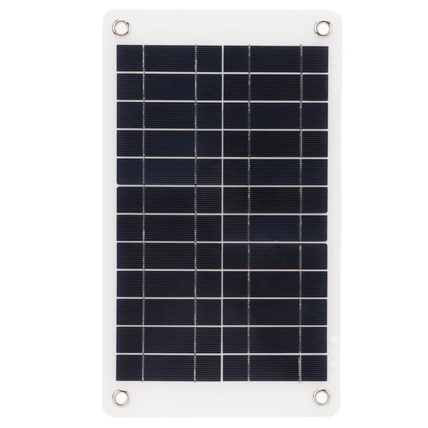 Solpanel 12V 8,5W Monokristallint kisel Semiflexibel med klämma Solbatteriladdare för utomhusbruk