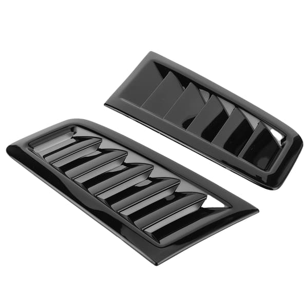 2 stk. Universal Bonnet Luftventiler Motorhjelm Bil Eksteriørdele til Focus RS MK2 Style Gloss Sort