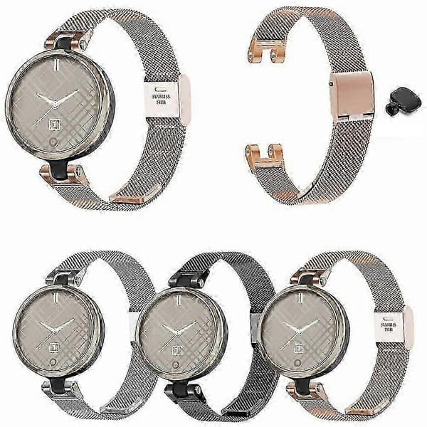 Til Garmin Lily Metal Urrem Milanese Mesh Håndledsrem Erstatning med Værktøj Multicolor Style A