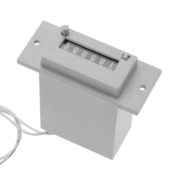 6-numeroinen sähkömagneettinen pulssilaskuri AC 220V - Vaaleanharmaa - 1 kpl