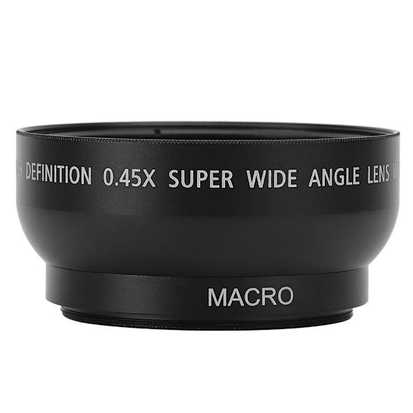 JSR&#8209;1155 Edistyksellinen 49MM 0.45X Laajakulma Makro-objektiivi Sopii Kaikkiin 49MM Halkaisijan Kameraobjektiiveihin