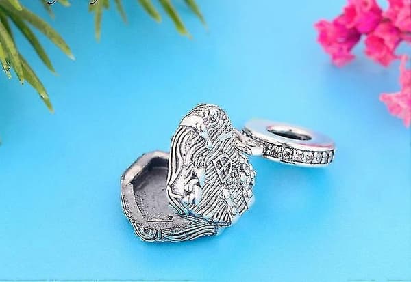 Armbånd 925 sterlingsølv hjem søde hjerte dingle charm perler til charms