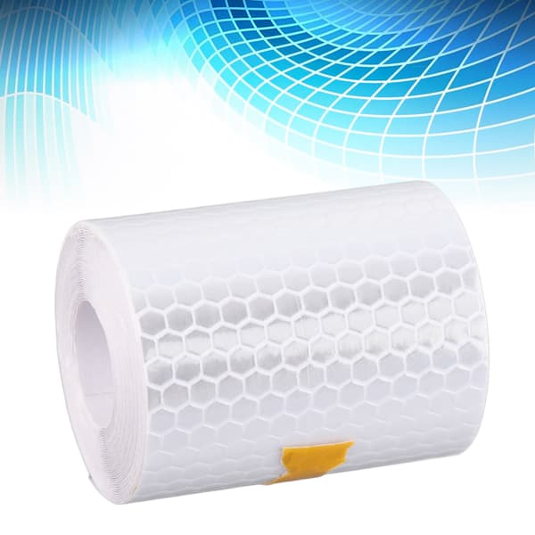3 meter * 5 cm reflekterende tape til bilkarosseri, sikkerhedsadvarsel, mærkat, trim (hvid)