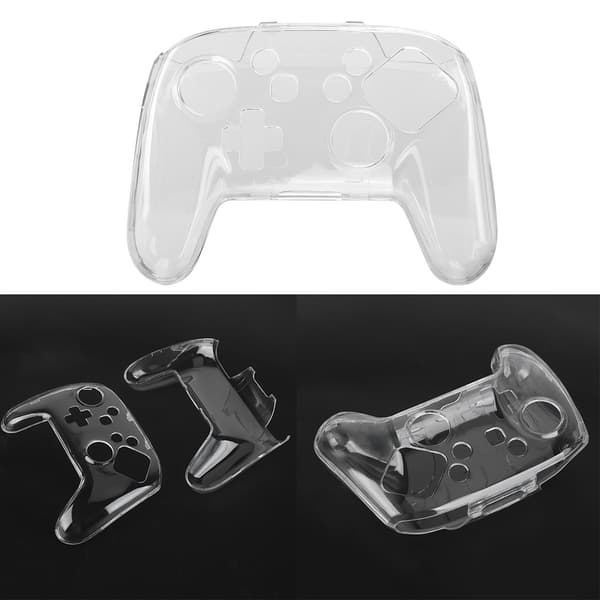 Transparent Antiskrid Skalbeskyttelse Krystal Etui Gamepad Cover Til Switch Pro