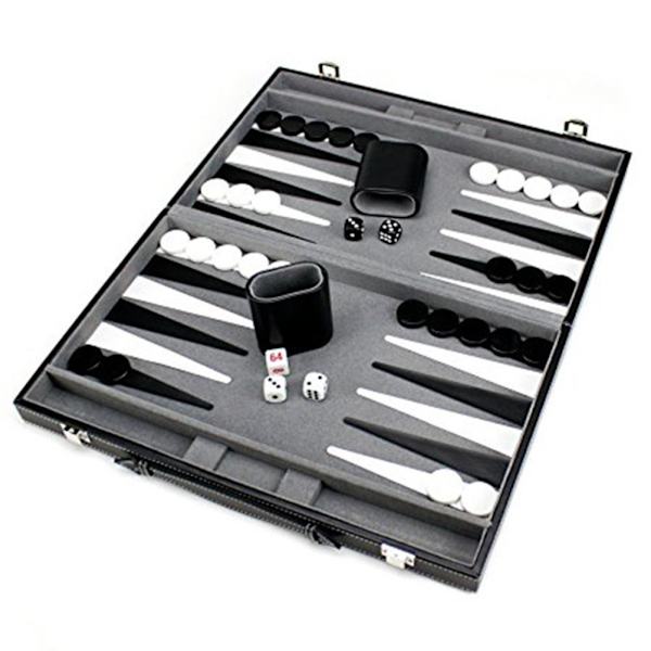 Bærbart Backgammon Sæt Rejse Skakspil til Børn og Voksne Sammenklappeligt Backgammon Brætspil Backgammon Rejsesæt