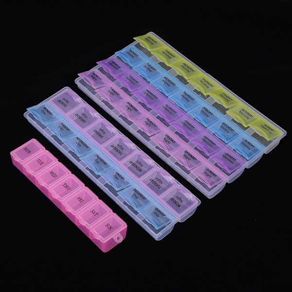 3 stk. Plastik Urdele Opbevaringsboks Organizer Urmager Reparationsværktøj Opbevaringsbakke (2 Farver 7 Gitre 2 Farver 14 Gitre 4 Farver 28 Gitre)