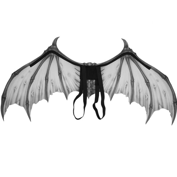 Halloween Vinge Foldbar Fest Kostume Rekvisit Cosplay Tilbehør til Børn Gave Hvid