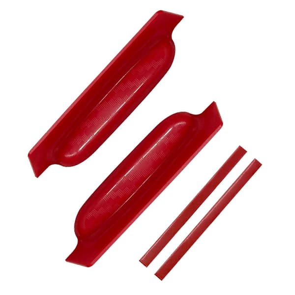 Snabbmontering Backkamera Regnskydd Hölje Dammskydd ABS Material Brett Kompatibilitet Väderbeständig Design 1 Par Röd Red
