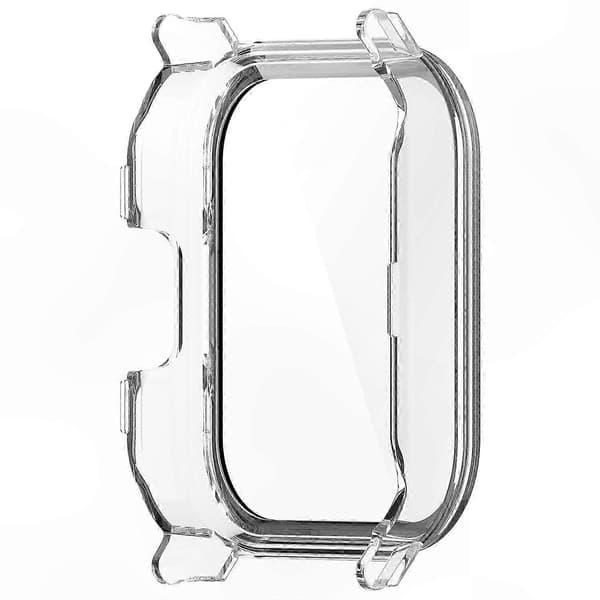 Slidstærkt PC-etui med hærdet glas til Haylou LS02 Smartwatch - Grøn beskyttelse Multicolor Transparent