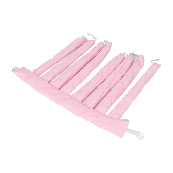 Värmelös Locktång Sovande Hår Lock Styling Roller Band för Kvinnor Flickor Extra Långt Hår Rosa