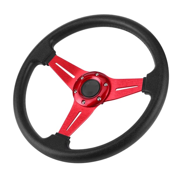 350mm/14in Racing Bil Drifting Ratt Ersättning Universal Modifierad Tillbehör Röd