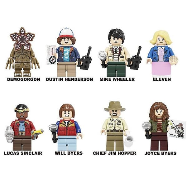 【03】8 stk Stranger Things-serien Samlede Byggeklodser Legetøjssæt Minifigurer Model Børnegave