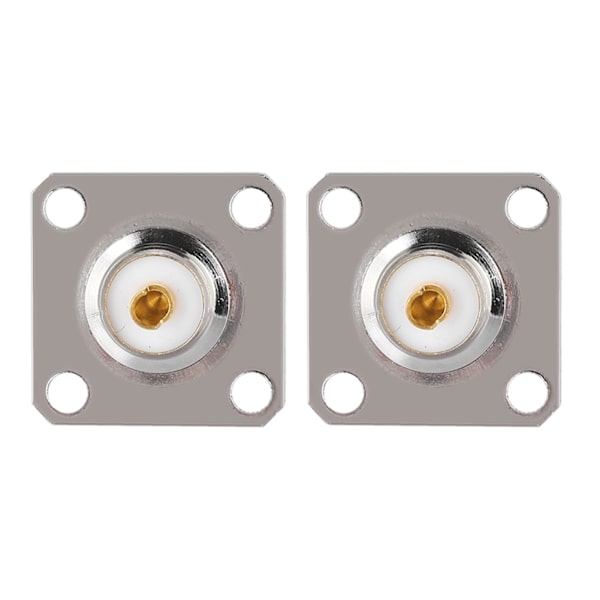 2 st UHF Hona SO239 4 Håls Socket Panel Chassi RF Koaxial Adapter Kontakt