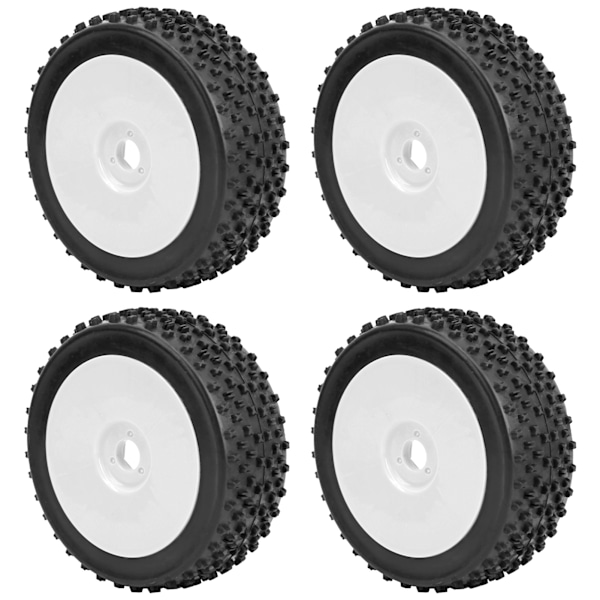 4 stk. RC Bil Dæk Hjul RC Tilbehørsdele Passer til 1/8 Traxxas HSP Tamiya (A8012)