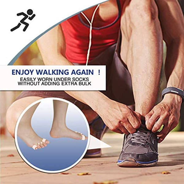 Gel tåskillere, 2 par / 4 stykker, til Hallux Valgus & hammertæer, smertelindring