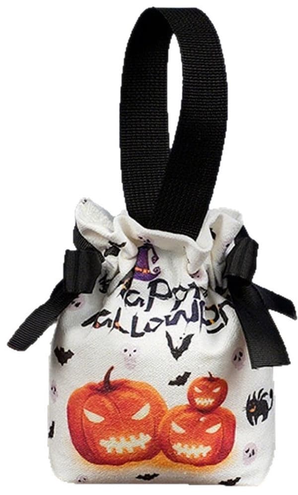 Godisväskor - Presentpåsar - Tygpåsar - Svart och orange häx-Halloween-stil - 10-pack - Godisförpackningspresentpåsar