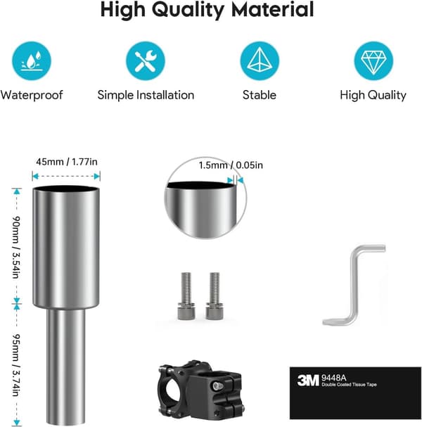 Starlink Mini RV-montering, Mini Starlink RV-tilbehør i aluminiumslegering, Starlink satellitinternet ...