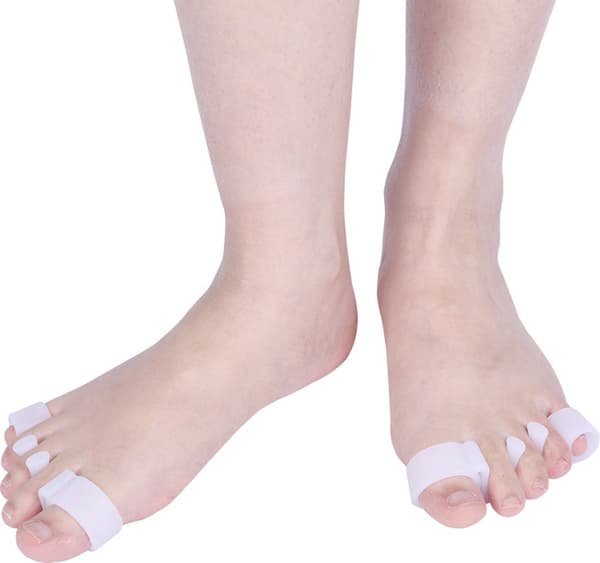 Gel tåskillere, 2 par / 4 stykker, til Hallux Valgus & hammertæer, smertelindring