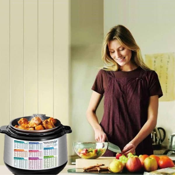 Instant Pot snydeark magnetsæt, 2 dele, trykkoger tilberedningstidsskema