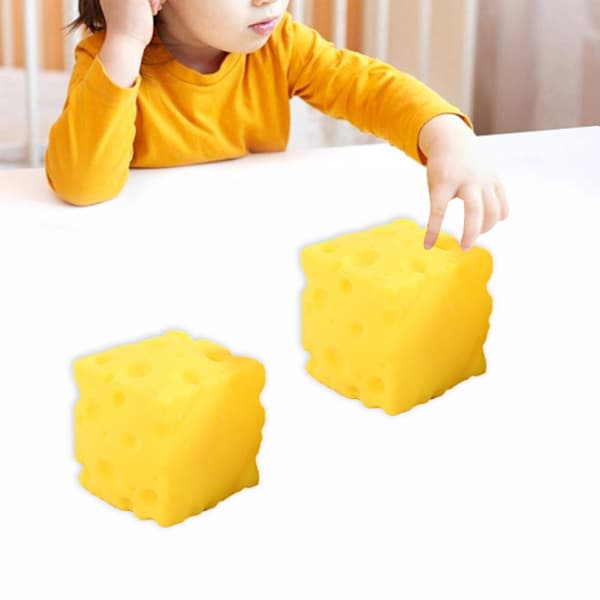Cheese Squishy Sensory Toy, Soft Squeeze Fidget for Stress Relief