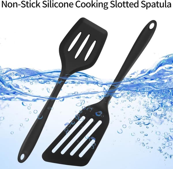 Spatelset om 2 - Silikonspatel - Bakspatel - Durkslagspatel - Köksredskap - Non-stick spatel