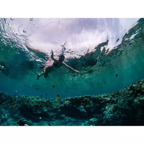 Snorkelmaske Heldekkende - Snorkling - S/M Svart black