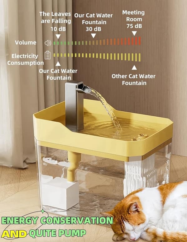 Dyre Vanndispenser - Katte Vanndispenser - Hunde Vanndispenser - Smart Automatisk Sensor - 1,5 Liter Sirkulerende Vann