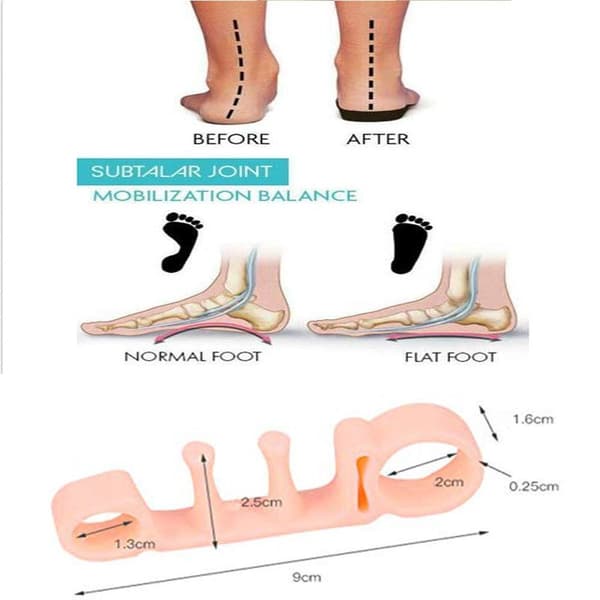 Gel tåskillere, 2 par / 4 stykker, til Hallux Valgus & hammertæer, smertelindring