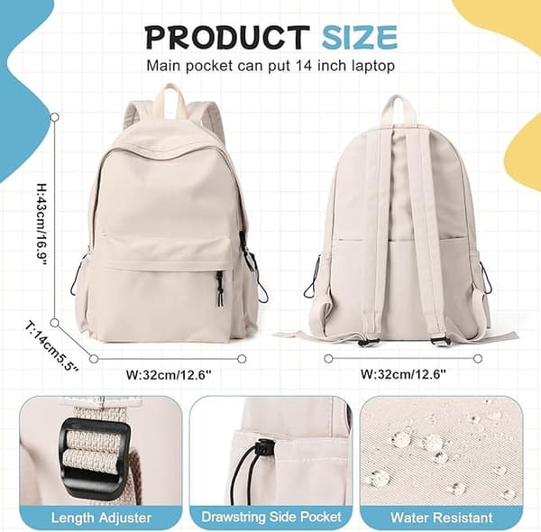 Resväskor - Ryggsäckar - Casual Resväskor - 35L - 46x32x14 cm - Dam Resväskor - Off-White - Presenter