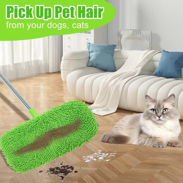 Påfyllningsmoppdynor lämpliga för Swiffer Sweeper - 10-pack - Moppar - Vått och torrt för hemstädning - Tvättbar mikrofiber