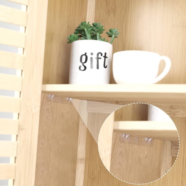 Självhäftande hyllfästen - förstärkt design - 8-pack