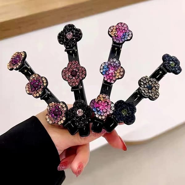 Hårnål - 8 stycken - Hårnålar - Hårklämma - Håraccessoar - Med strass - Hårmode - Sommar - Prinsesshår